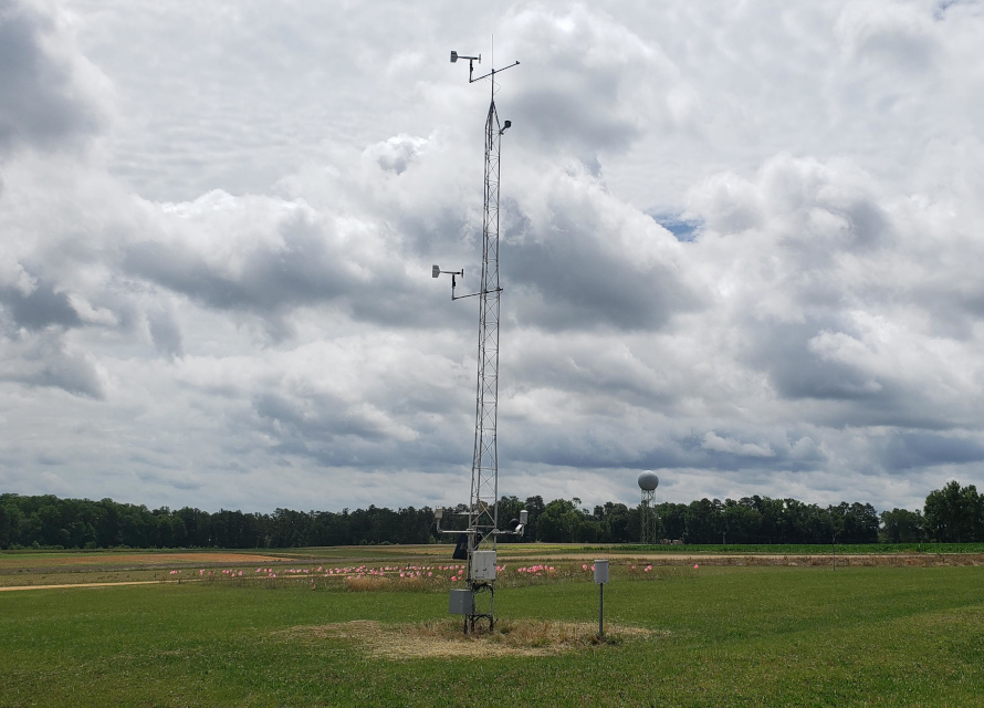 The ECONet station at Central Crops Research Station.