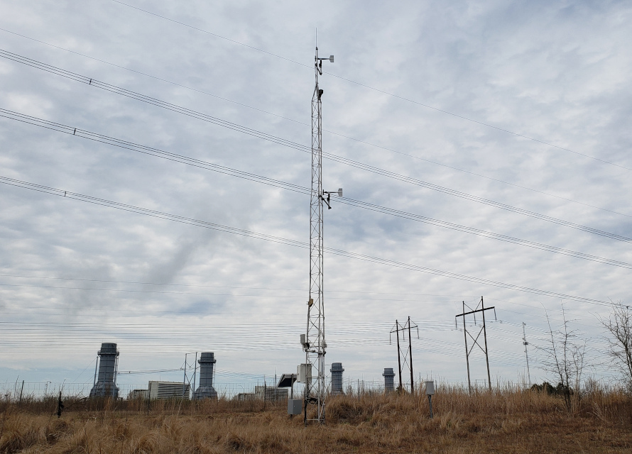 The Hamlet Tower ECONet station. The Hamlet Tower ECONet station.
