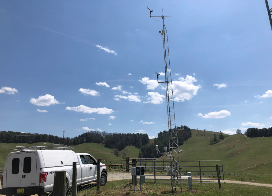The ECONet station at Upper Mountain Research Station.