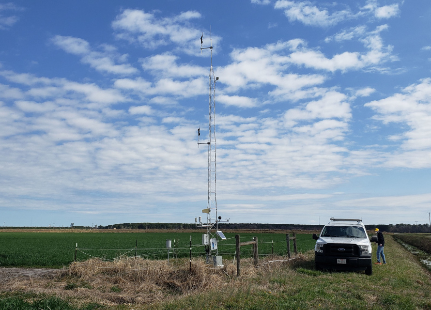 The ECONet station at Tidewater Research Station.