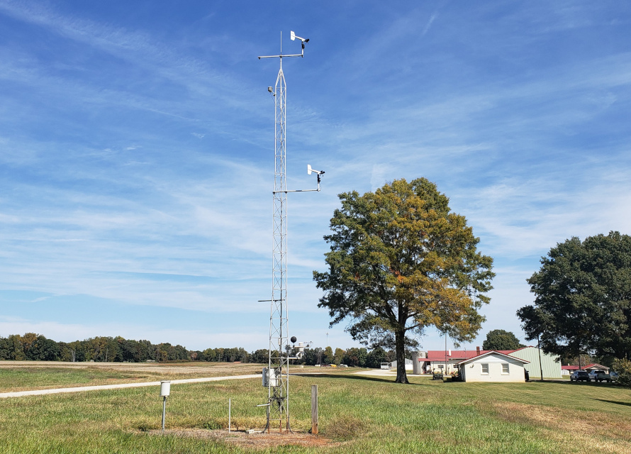 The ECONet station at Piedmont Research Station.
