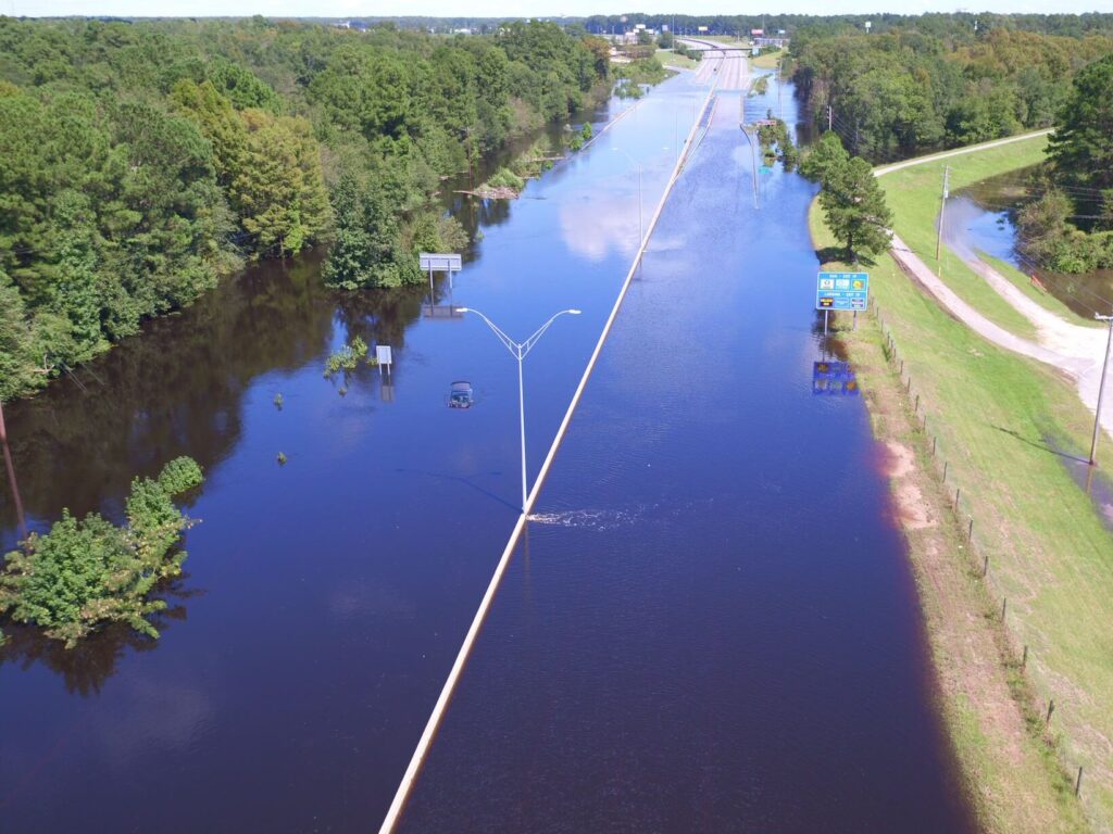 I-40 Flooded during Hurricane Florence (2018)