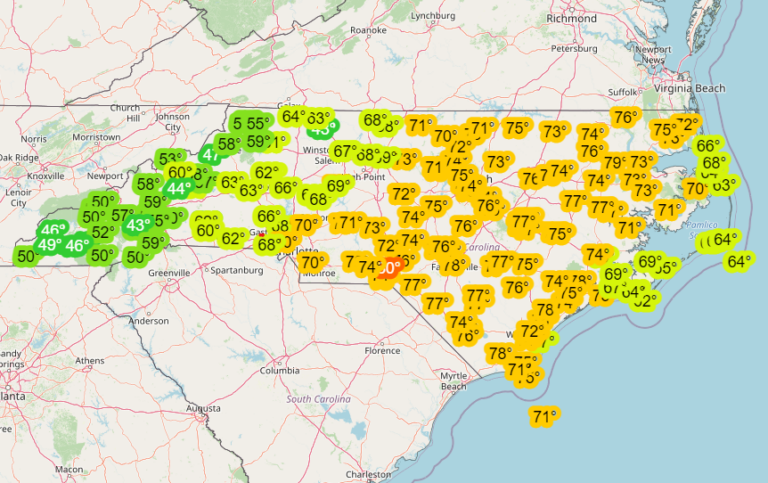 Weather - Products | North Carolina State Climate Office