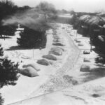 A photo of snow at East Carolina University in March 1980