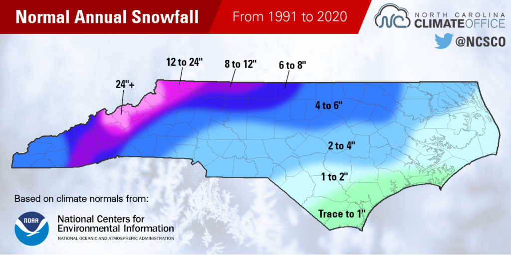 Winter Storms Products North Carolina State Climate Office